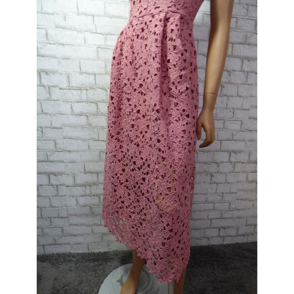 $89 Astr The Label Pink Mauve Lace Midi Dress XS NEW A516 - Picture 11 of 15